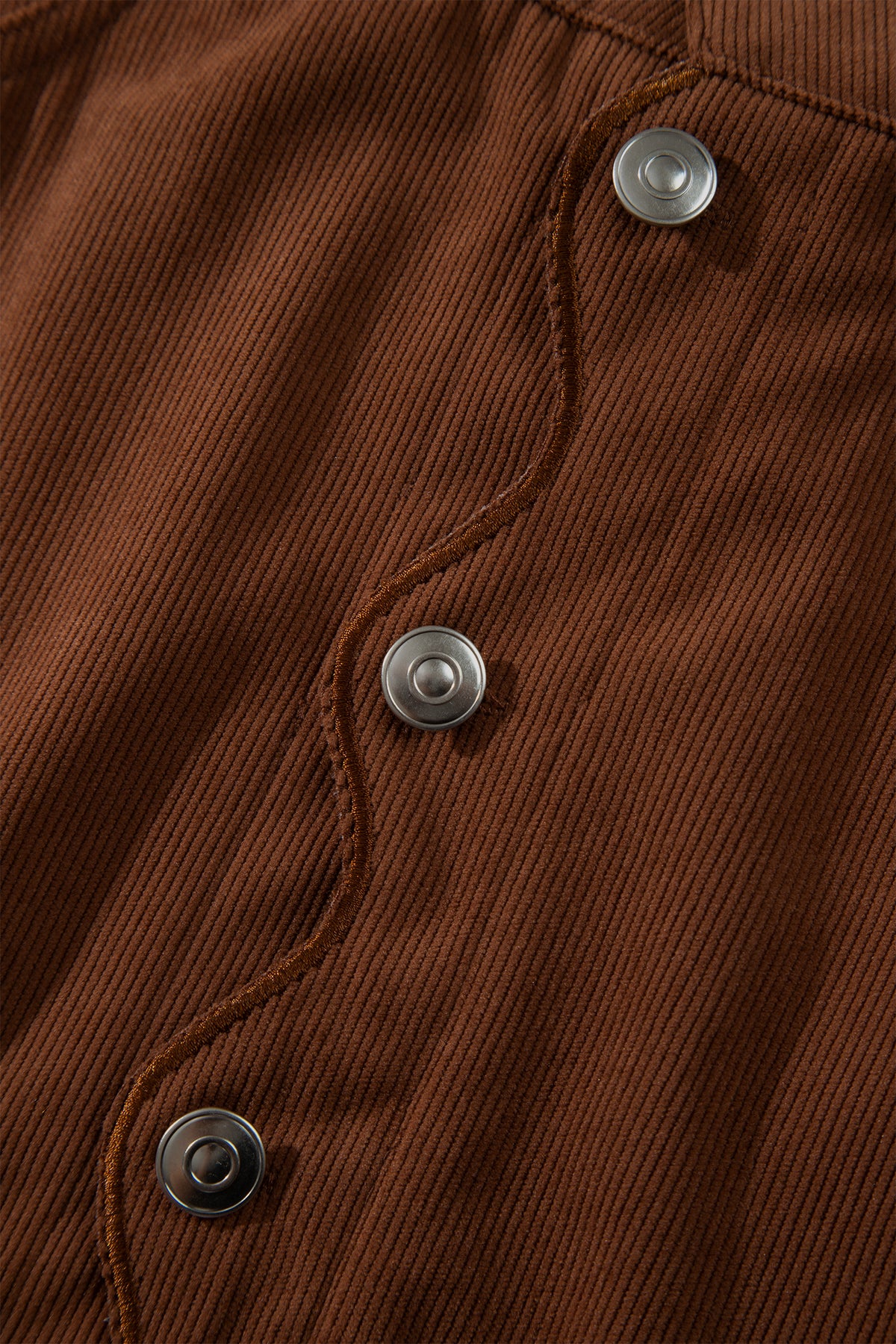 Coffee Button Front Corduroy Mini Pockets Sheath Silhouette Skirt 🇺🇸