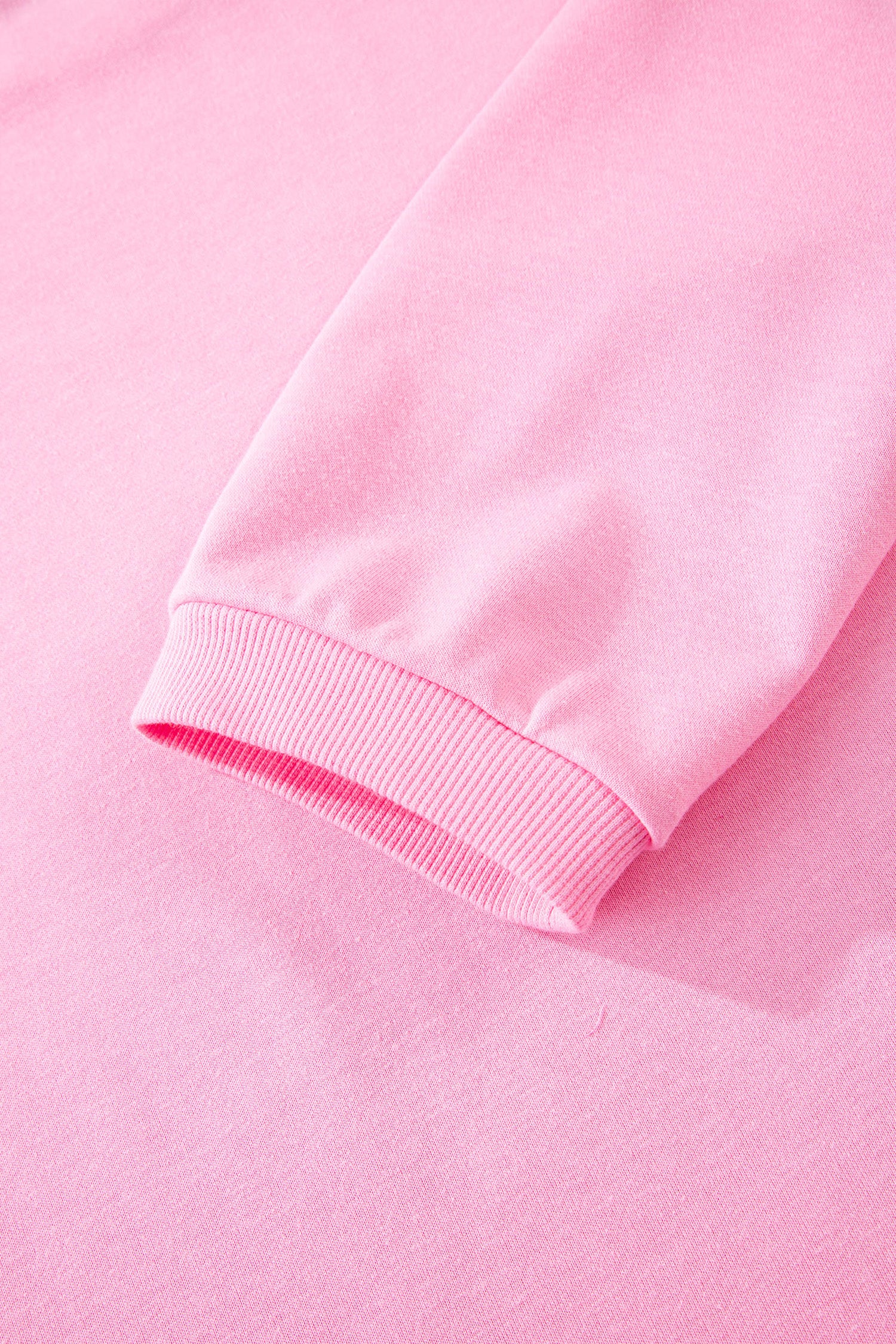 Pink Floral Bow Patched Exposed Seam Patchwork Slit Baggy Sweatshirt 🇺🇸
