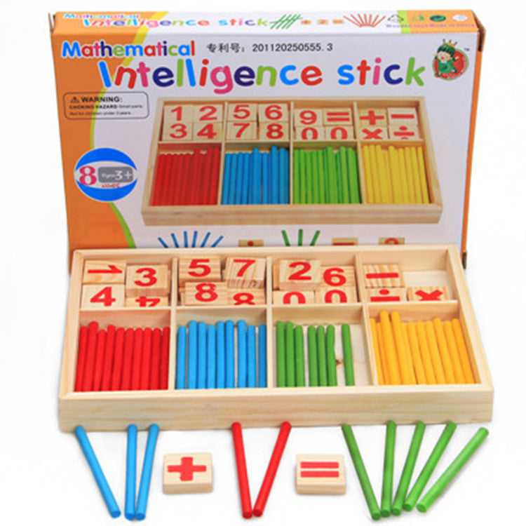 Children's Counting Stick Montessori Mathematics Teaching Tool Early Education Digital Stick Toy 🇨🇳