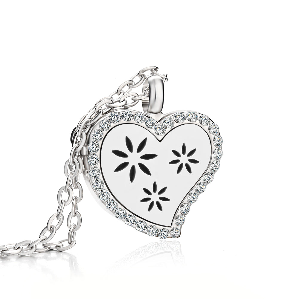 Jewelry Heart Fragrance Essential Oil Diffuser Necklace 🇨🇳