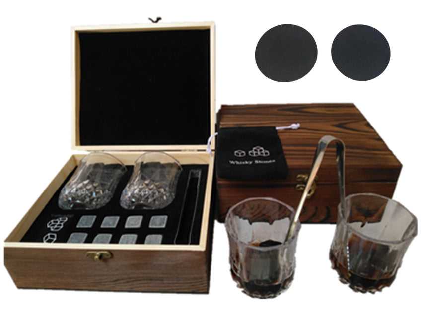 Whisky Stone Whisky Stones Glass Wooden Gift Box 🇨🇳