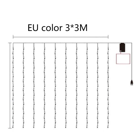 LED water lamp waterfall star string lamp 🇨🇳