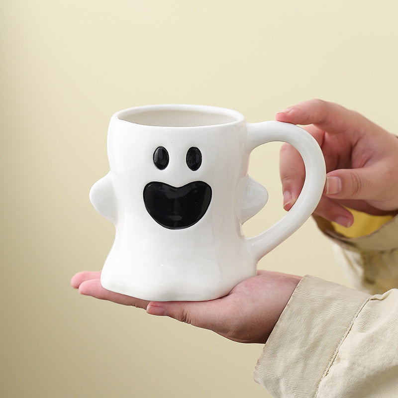 Cute Ghost Pumpkin Mug Halloween Ceramic Cup 🇨🇳