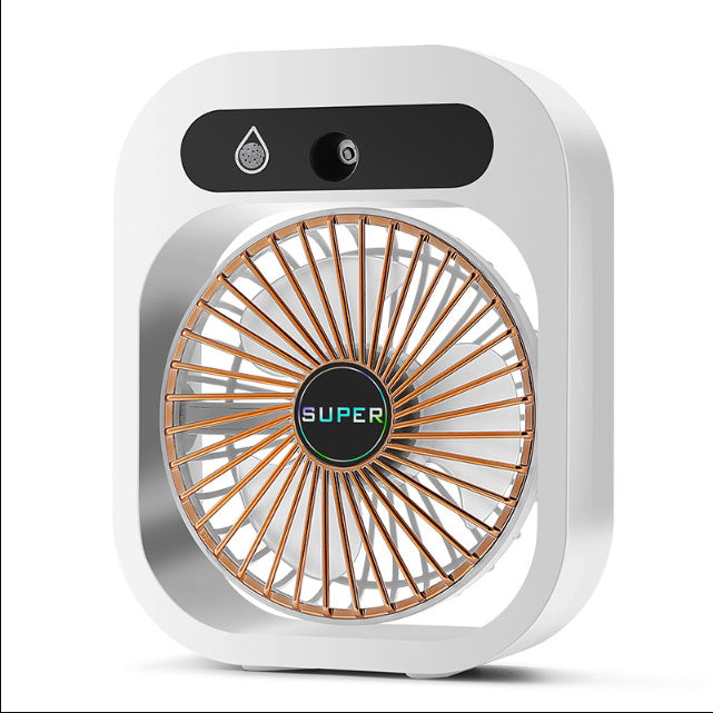 Air Conditioning Fan Desk Misting Fan Air Cooler Cooling USB Rechargeable Humidifier Portable Spray Fan With 3 Wind Speeds Mist Fan For Home 🇨🇳