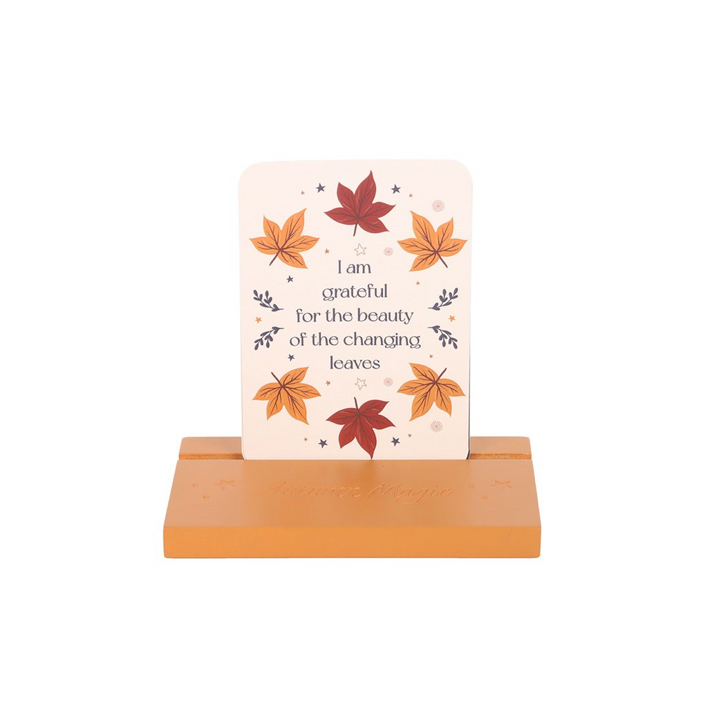 Autumn Magic Affirmation Cards with Wooden Stand 🇬🇧