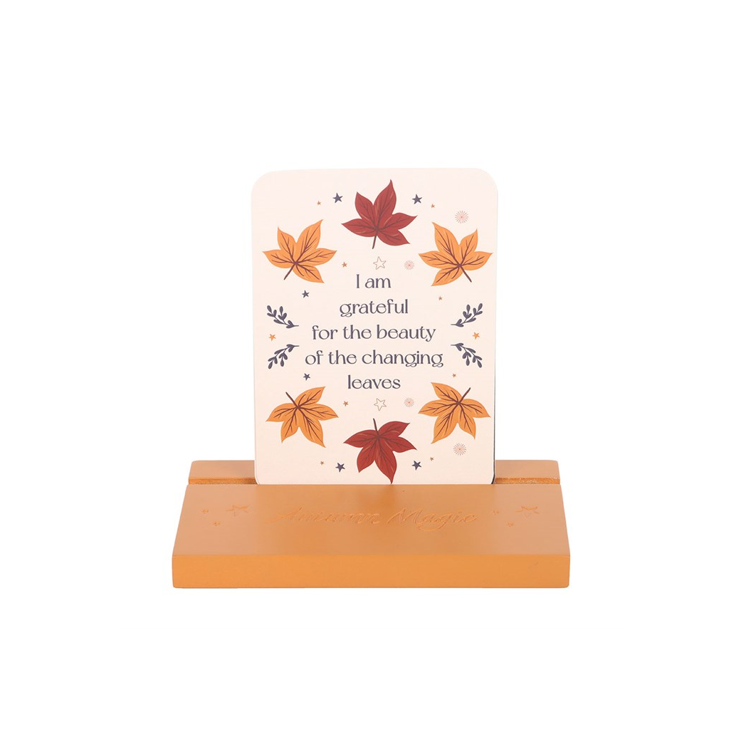 Autumn Magic Affirmation Cards with Wooden Stand 🇬🇧