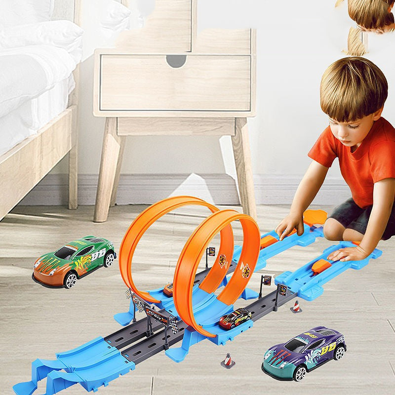Alloy Racing Track Catapult Car Boy Car Track Kids Toy 🇨🇳