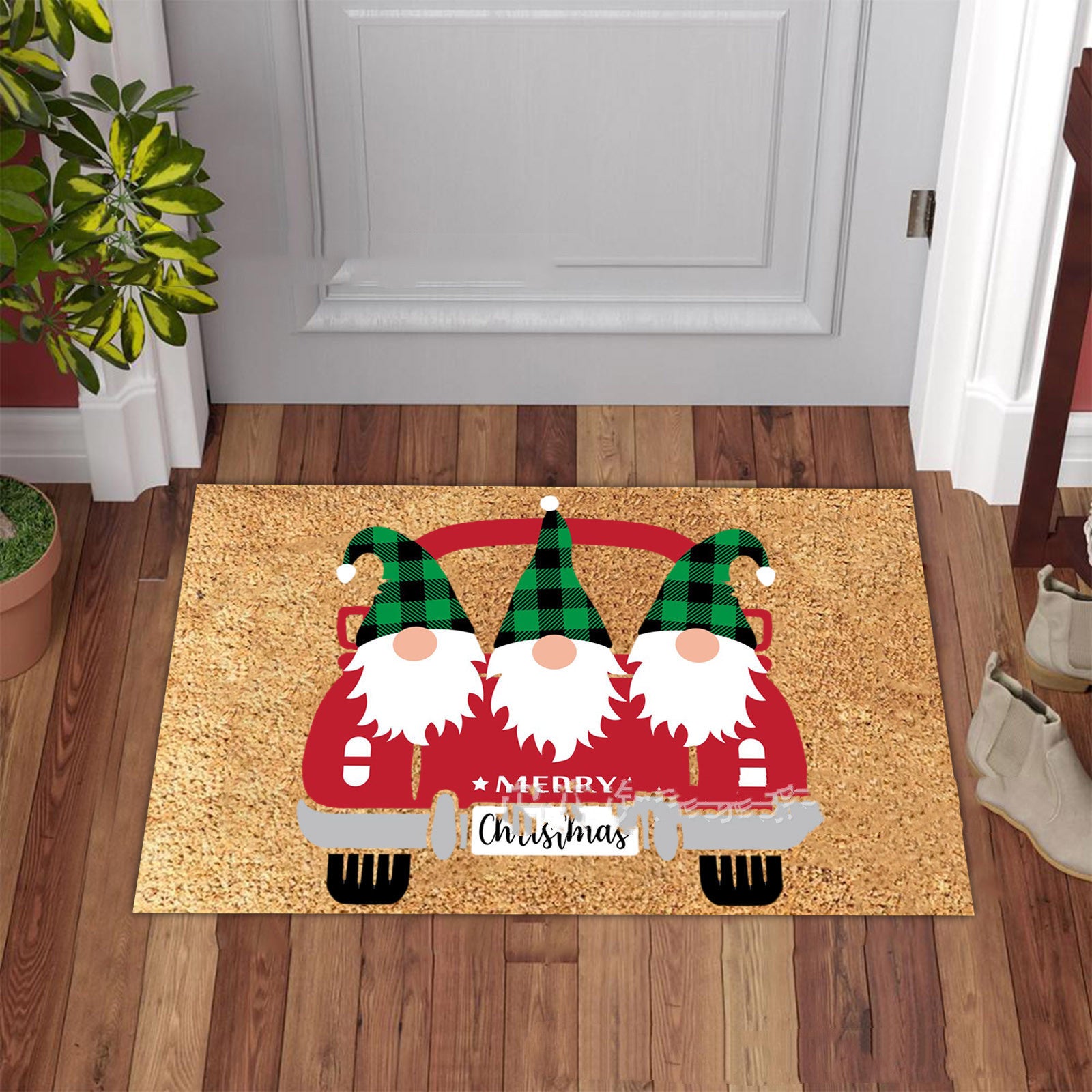 Christmas Series Flannel Floor Mat Non-slip Fluffy Carpet 🇨🇳