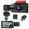 2K Car DVR 3 Channel Dash Cam Camcorder Camera Recorder With 140 Degree Angle GPS WiFi Night Vision G-sensor Loop Recording Parking Monitor 🇨🇳