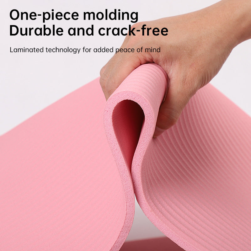 Extra-long mat: 200cm×80cm×20mm. For yoga, fitness, gym, home Pilates & floor sleeping. 🇨🇳