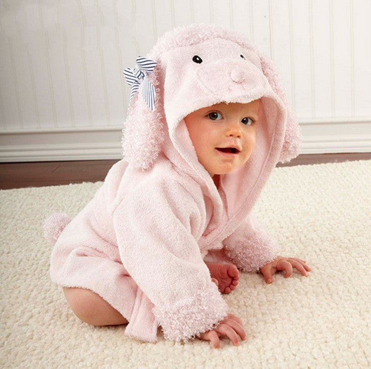Cartoon Cute Animal Modeling Baby Bath Towels Baby Bathrobes Cotton Children's Bathrobes Baby Hooded 🇨🇳
