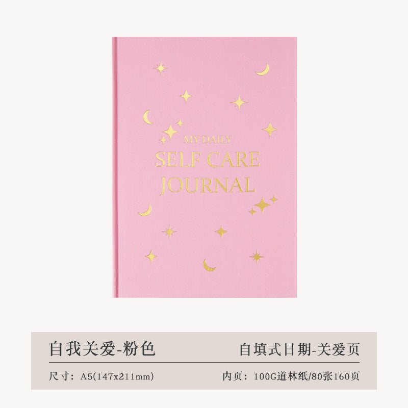 Thanksgiving Diary Happy Self-care Diary Boy English Version A5 Notebook Cloth Book  🇨🇳