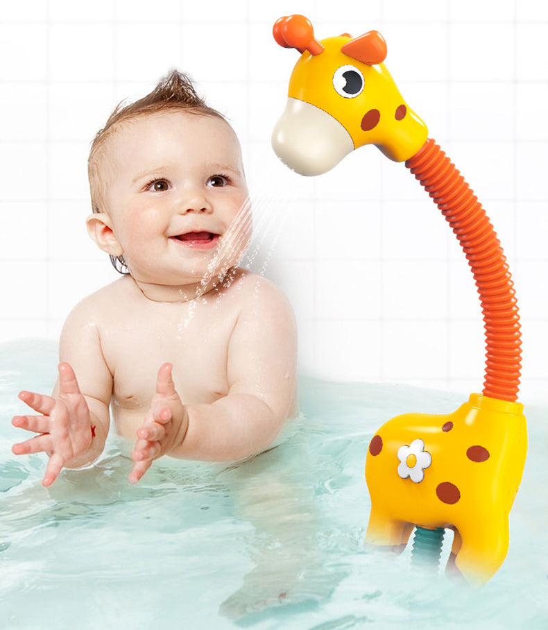 Children Bath Toy Electric Cartoon Giraffe Shower Baby Spray Bathtub Toys Educational Play Game Beach Toys 🇨🇳