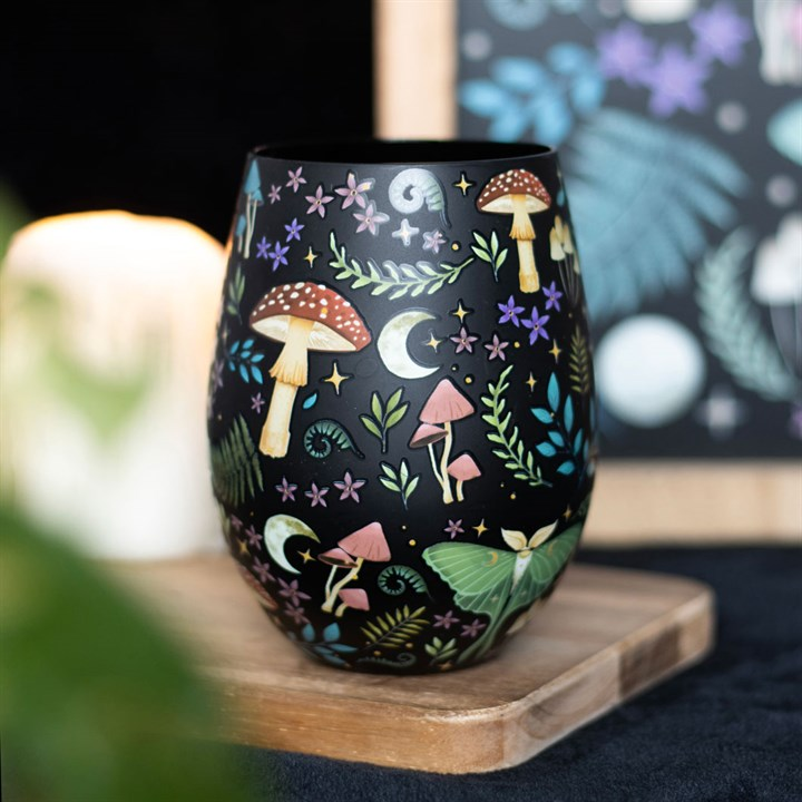Dark Forest Print Stemless Glass 🇬🇧