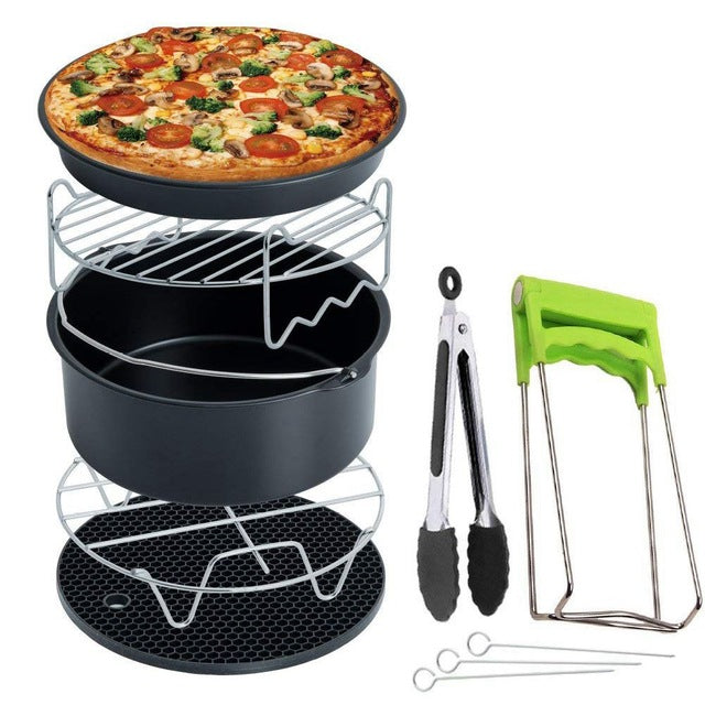 Air fryer accessories cake bucket pizza pan 7 inch 🇨🇳