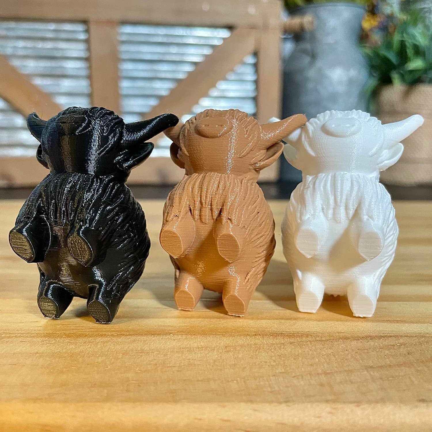 Creative Home Animal Highland Cow Ornaments Decorations 🇨🇳