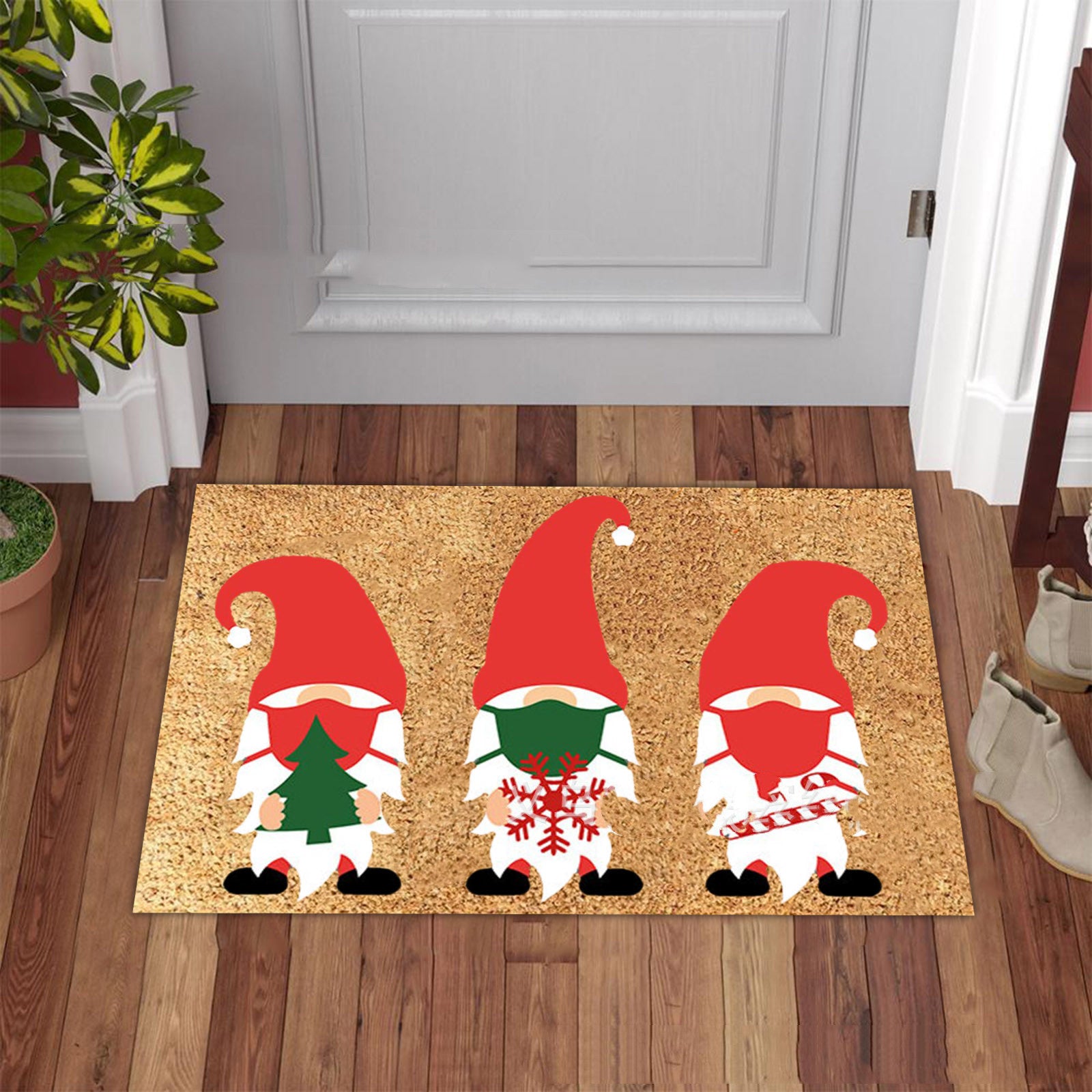 Christmas Series Flannel Floor Mat Non-slip Fluffy Carpet 🇨🇳