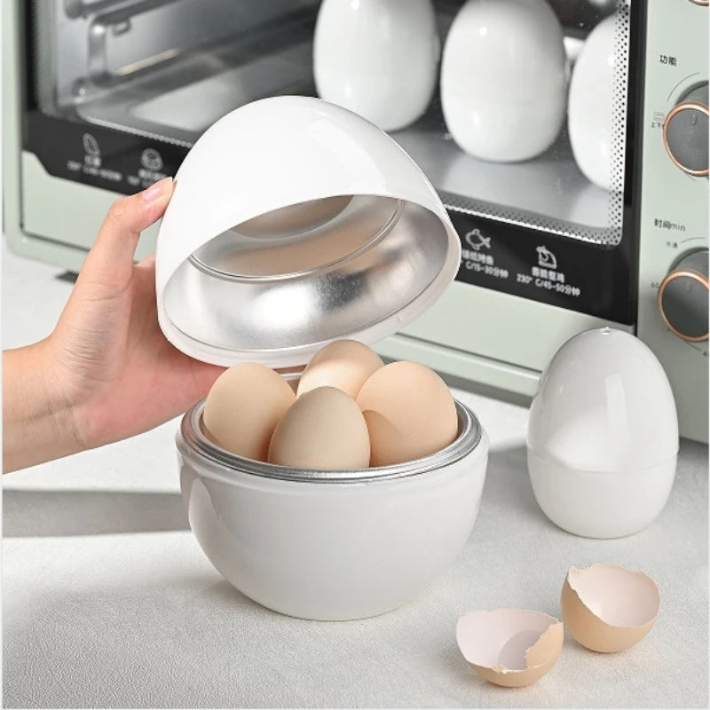 4 Eggs Microwave Egg Steamer Boiler Easy Quick 5 Minutes Hard Or Soft Boiled  🇨🇳