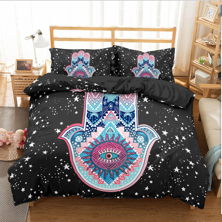 3D palm new digital printing bedding set 🇨🇳