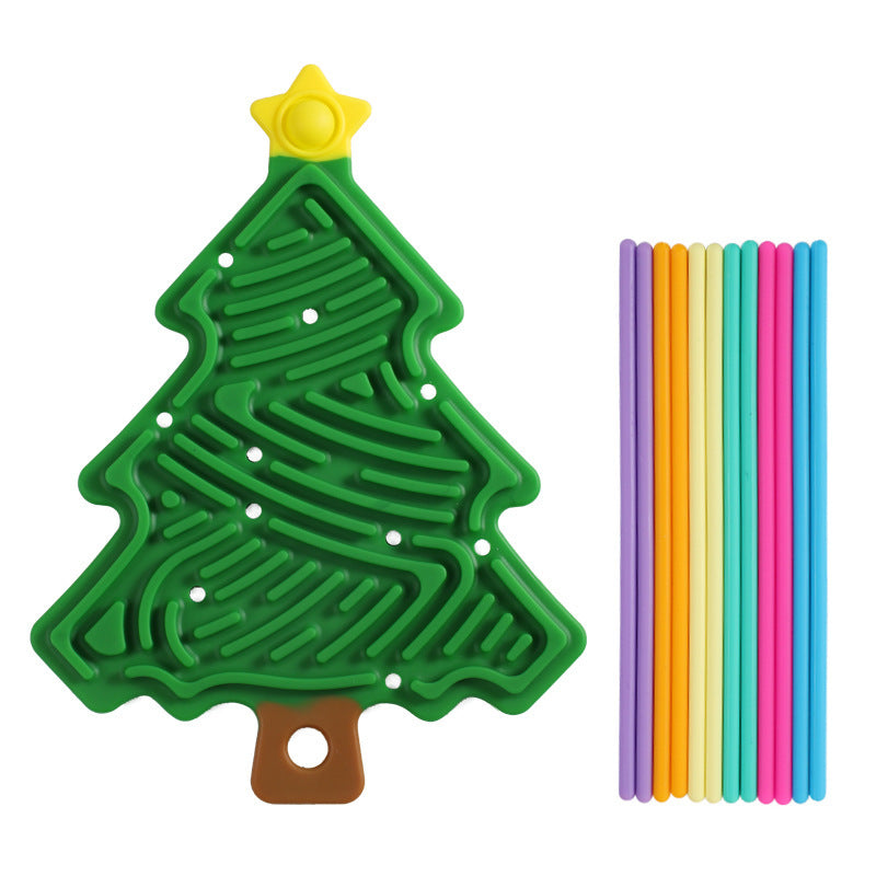 Christmas Tree Decompression Plate Space Sensory Children's Educational Toys 🇨🇳