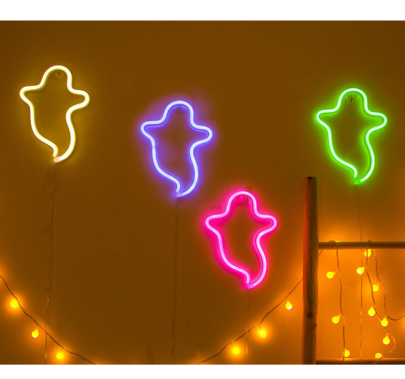 Halloween Ghost Neon Home Creative Modeling Lamp 🇨🇳