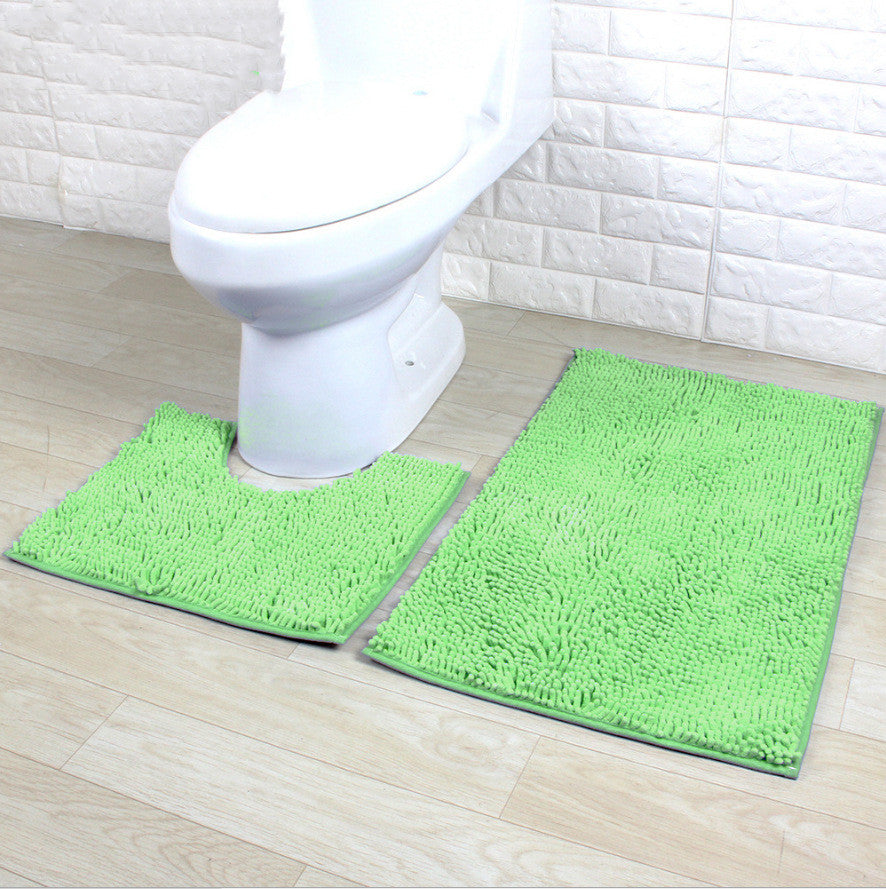 Encrypted Chenille Plush Carpet Bathroom Two-piece Floor Mat 🇨🇳