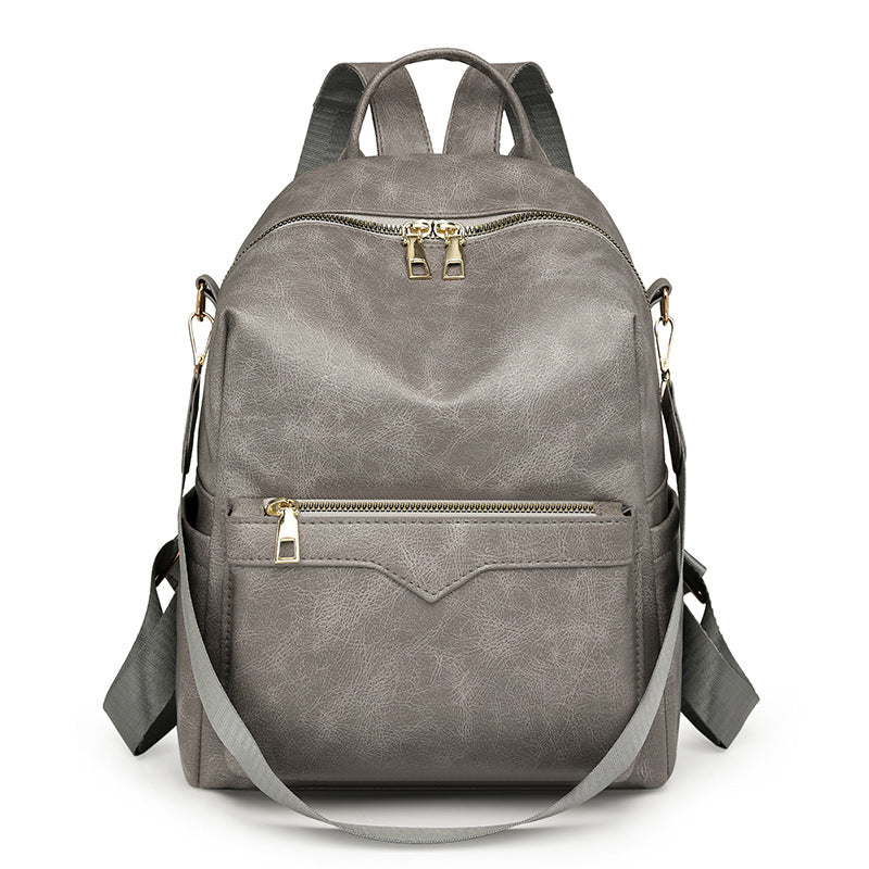 Elegant Solid-Color Womens Backpack For Commuting With Large Capacity 🇨🇳 🐣