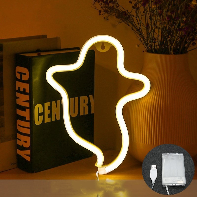Halloween Ghost Neon Home Creative Modeling Lamp 🇨🇳