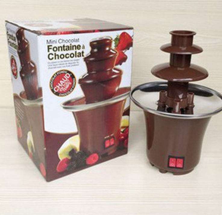 Household Three Layer Chocolate Fountain Hot Melting Tower Furnace 🇨🇳