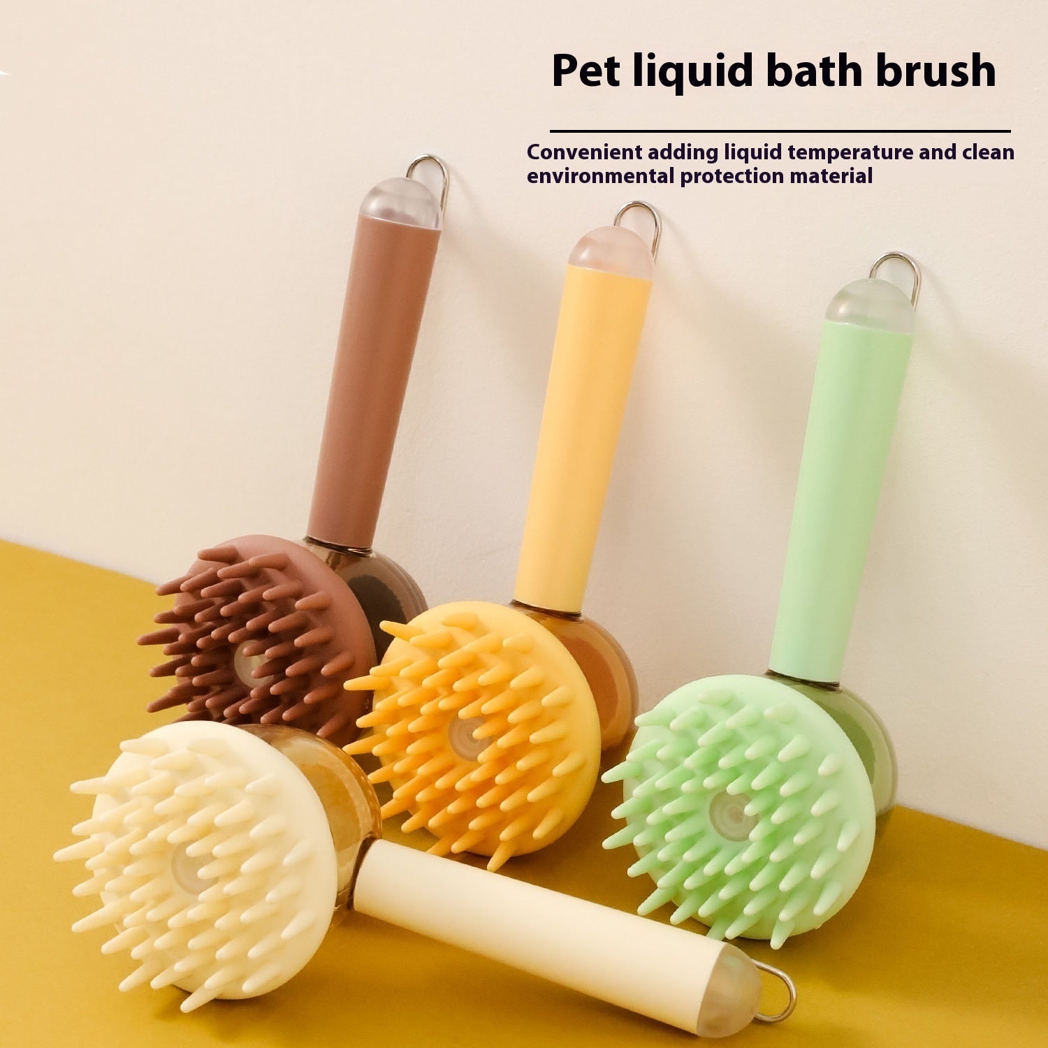 Massage Brush For Pets Silicone Bath Brush Pet Products 🇨🇳
