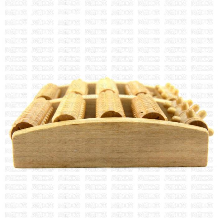 Newly Dual Wooden Foot Massager Roller Relieves Plantar Fasciitis Heel Arch Pain Stress Relief 🇨🇳