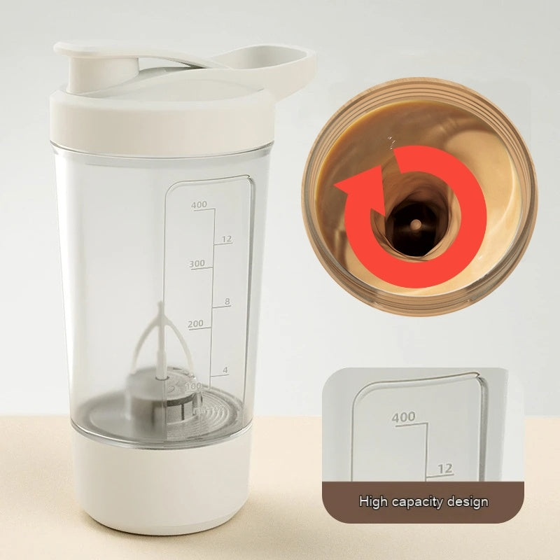 400ML 14oz Electric Protein Powder Mixing Cup Automatic Shaker Mixer Shake Bottle Milk Coffee Blender Kettle Fro Gym 1200mAh 🇨🇳