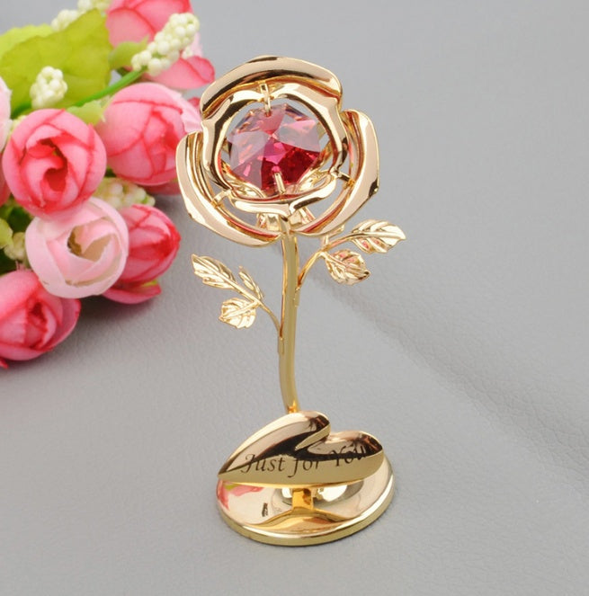 Roses With Diamonds Qixi Gift For Wives And Lovers Home Crafts Decorations 🇨🇳