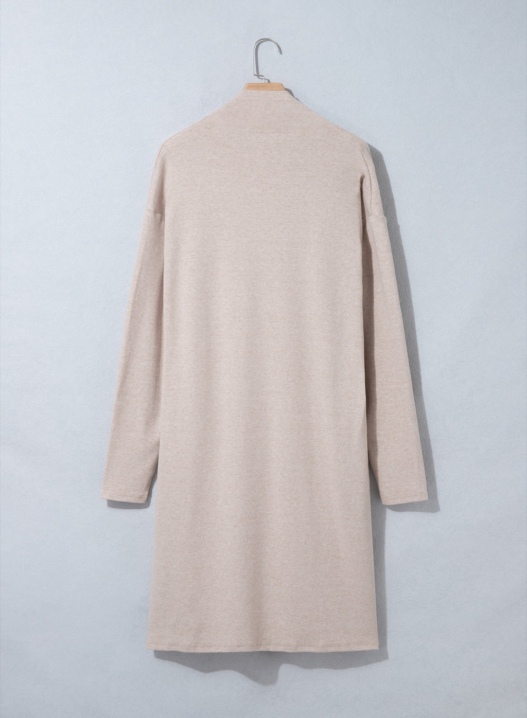 Parchment Solid Color Long Sleeve Casual Tunic Shift Cardigan 🇺🇸
