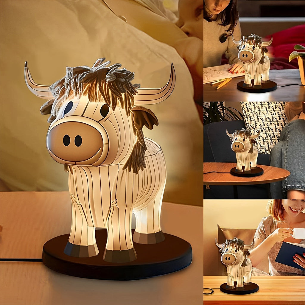 Home Cow Table Lamp Fun Cow Small Night Lamp 🇨🇳