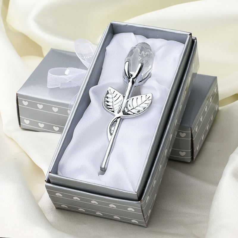 Metal Crystal Rose Decorations 🇨🇳
