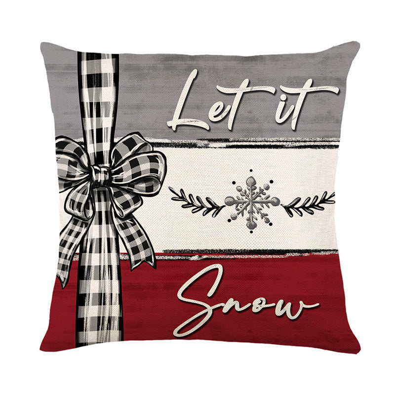 Christmas Cushion Cover Pillowcase Merry Christmas Decor For Home 🇬🇧