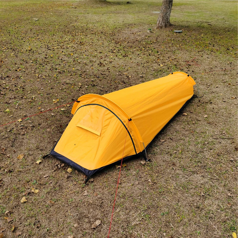 Camping Single Person Ultralight Compact Outdoor Sleeping Bag Tent Larger Space Waterproof 🇨🇳