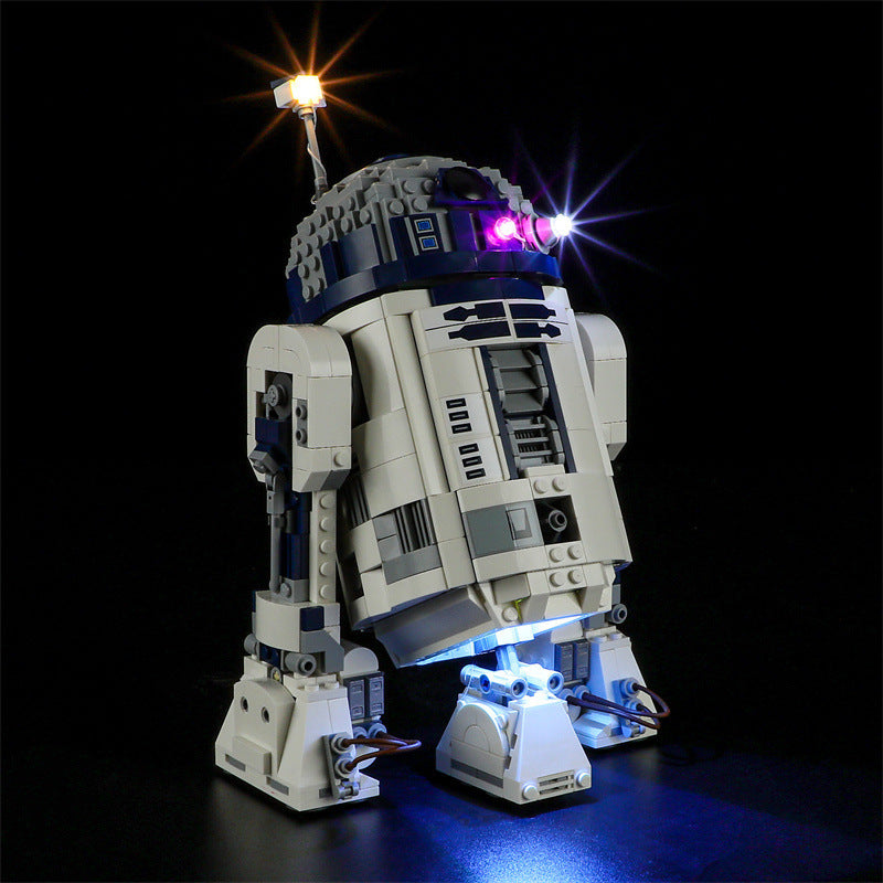 YEABRICKS is compatible with LEGO 75379 Star Wars R2-D2 LED lighting, building block toys, assembly lights 🇨🇳