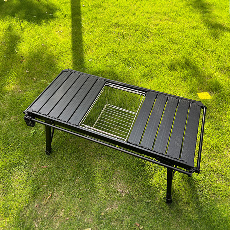 Stainless Steel Folding Basket: Drain & Wash, Ideal Camping Table Accessory 🇨🇳