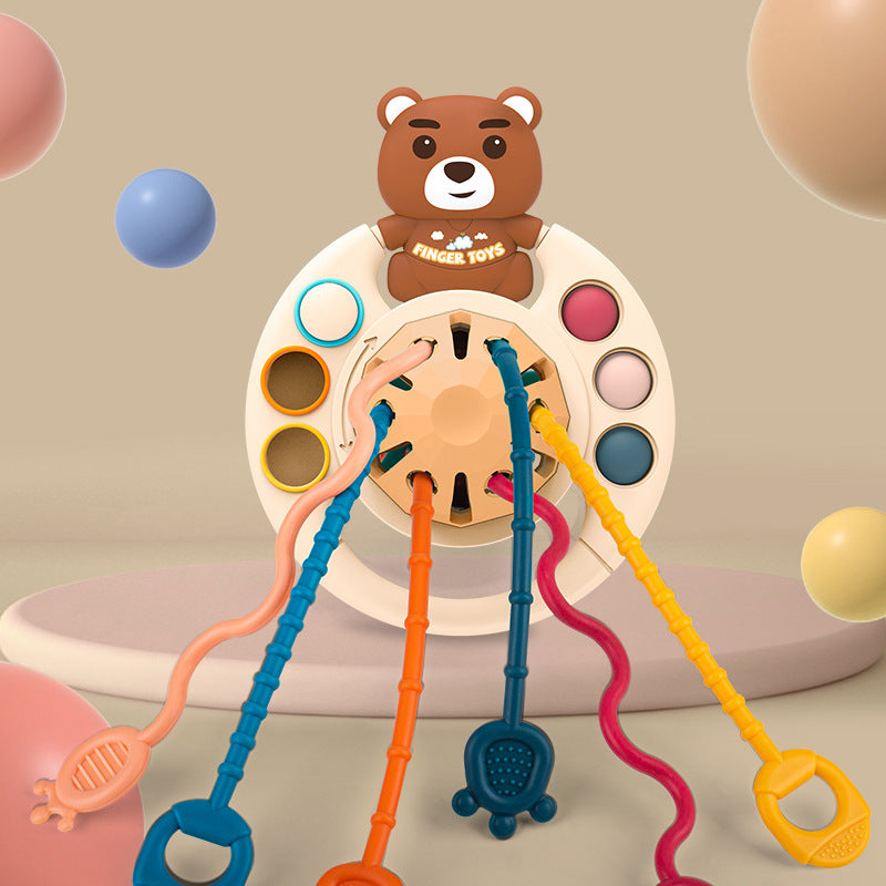 Fun Suction Cup Toy for Biting and Pressing, Finger Exercise, Early Education Sensory Integration Cognitive Developmental Educational Toy 🇨🇳