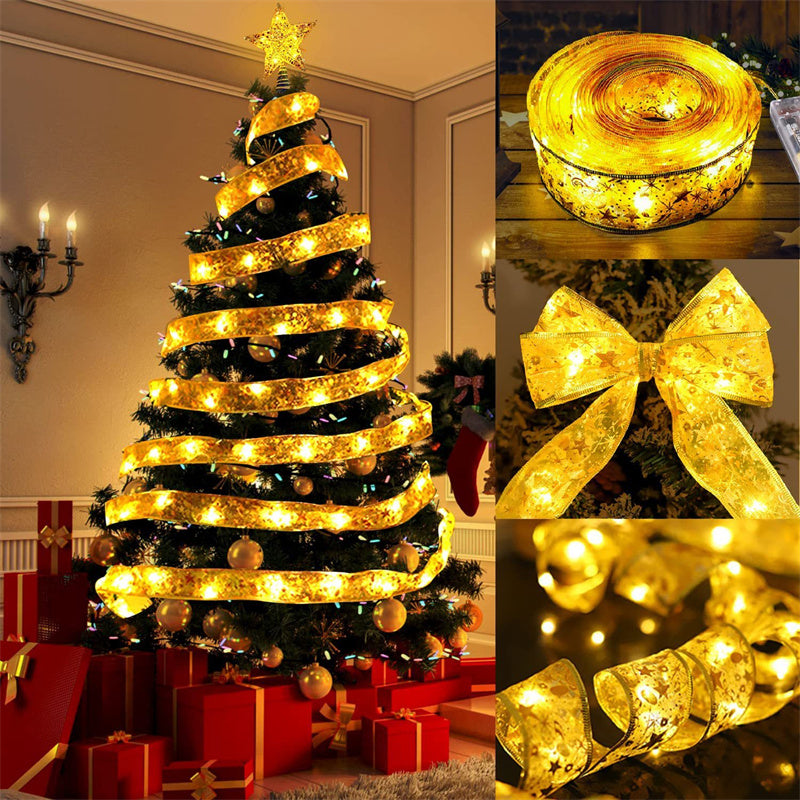 Christmas Ribbon Lights Christmas Tree Decoration Lights Ribbon Lights 🇨🇳
