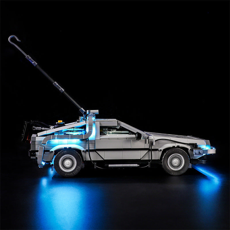 Compatible with LEGO 10300 Back to the Future Time Machine LED Lighting Mechanical Assembly Building Blocks Toy Models Lighting 🇨🇳