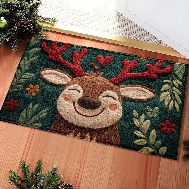 Cartoon Christmas Decorative Foot Mat Home 🇨🇳