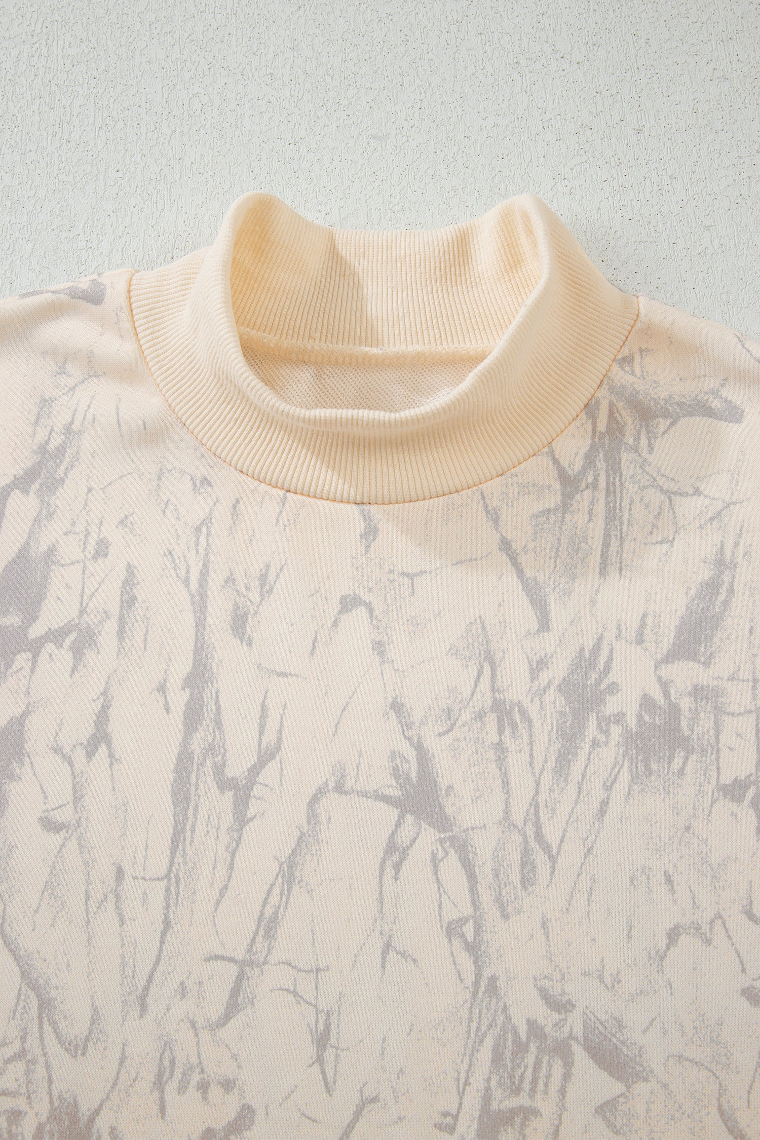 Khaki Camo Mock Neck Baggy Sweatshirt 🇺🇸