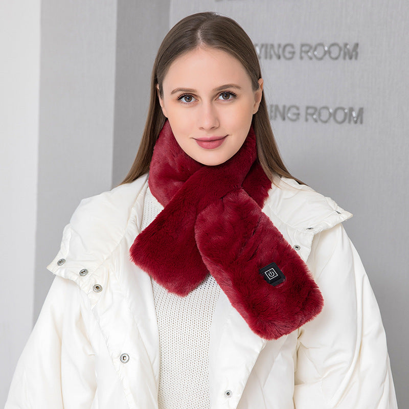 Heating Scarf USB Electric Heated Neck Wrap Heating Pad Pain Relief Three-gear Temperature Control Neck Warmer For Women Men 🇨🇳