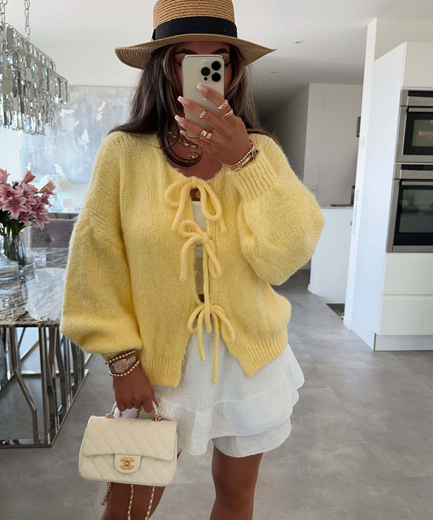 Casual Knitted Bow Lace Up Cardigan 🇨🇳