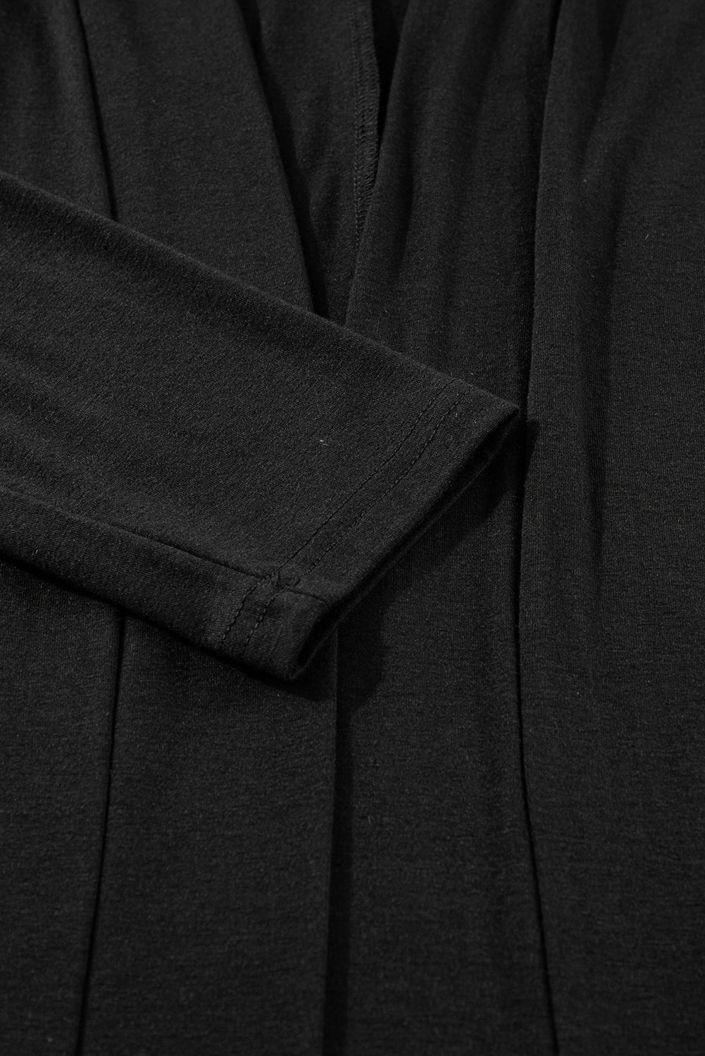 Black Split Long Cardigan and Skinny Pants Lounge Set 🇺🇲