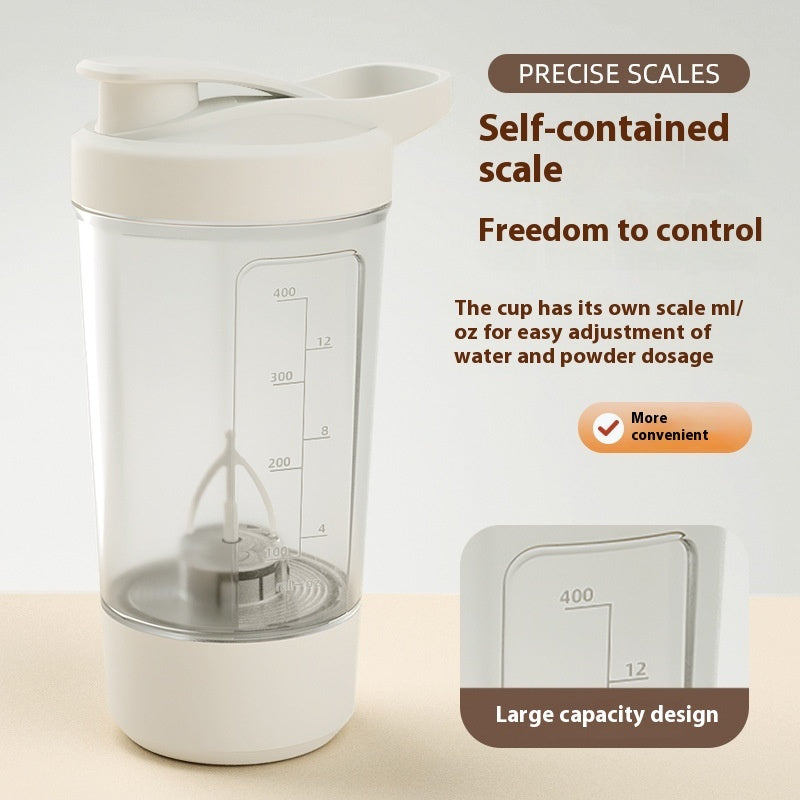 400ML 14oz Electric Protein Powder Mixing Cup Automatic Shaker Mixer Shake Bottle Milk Coffee Blender Kettle Fro Gym 1200mAh 🇨🇳