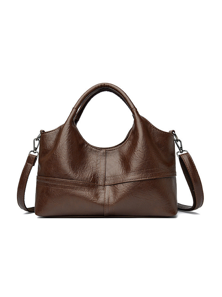 Soft Leather Handbag Women's Lightweight And Large Capacity Crossbody Bag 🇨🇳